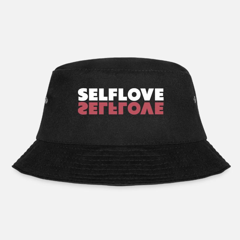Selflove and self-confidence, independent - Bucket Hat - black