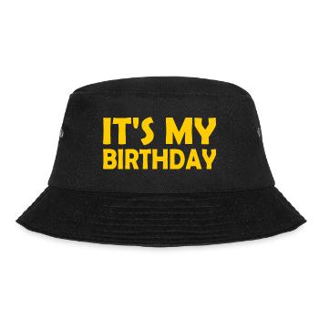 Its my birthday - Bucket Hat - black - Front - Lela (165cm)