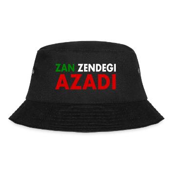 women life freedom Zan zendegi azadi - Bucket Hat - Schwarz - Vorne - Lela (165cm)