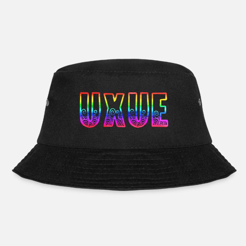 uxue rs regenbogen - Bucket Hat - Schwarz