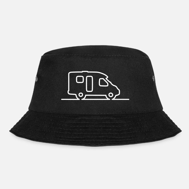 Camping-car semi-intégré - Contour Blanc - Bob - noir