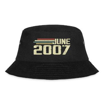 Juni 2007 Jahrestag Juni 2007 Juni 2007 Geburtstag - Bucket Hat - Schwarz - Vorne - Lela (165cm)