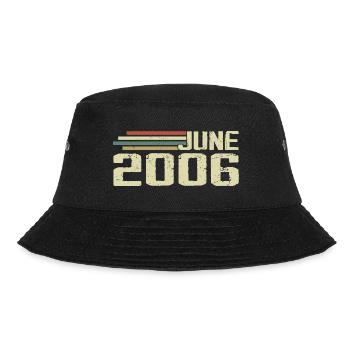 June 2006 Anniversary June 2006 June 2006 Birthday - Bucket Hat - black - Front - Lela (165cm)