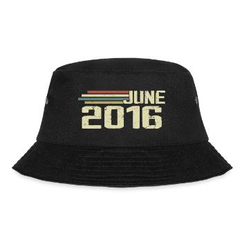 June 2016 Anniversary June 2016 June 2016 Birthday - Bucket Hat - black - Front - Lela (165cm)