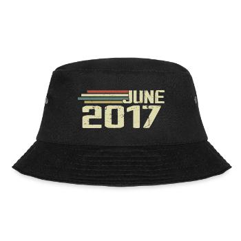 Juni 2017 Jahrestag Juni 2017 Juni 2017 Geburtstag - Bucket Hat - Schwarz - Vorne - Lela (165cm)