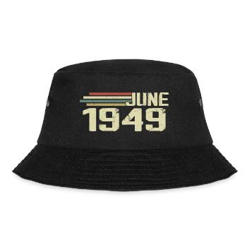 June 1949 Anniversary June 1949 June 1949 Birthday - Bucket Hat - black - Front - Lela (165cm)