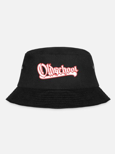 oldschool vintage retro - Bucket Hat - Schwarz
