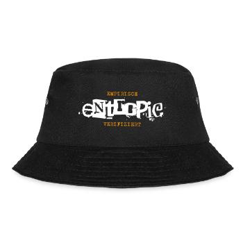 Entropie empirisch verifiziert - Bucket Hat - Schwarz - Vorne - Lela (165cm)