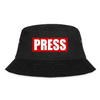 Press - Bucket Hat - Schwarz - Vorne - Lela (165cm)