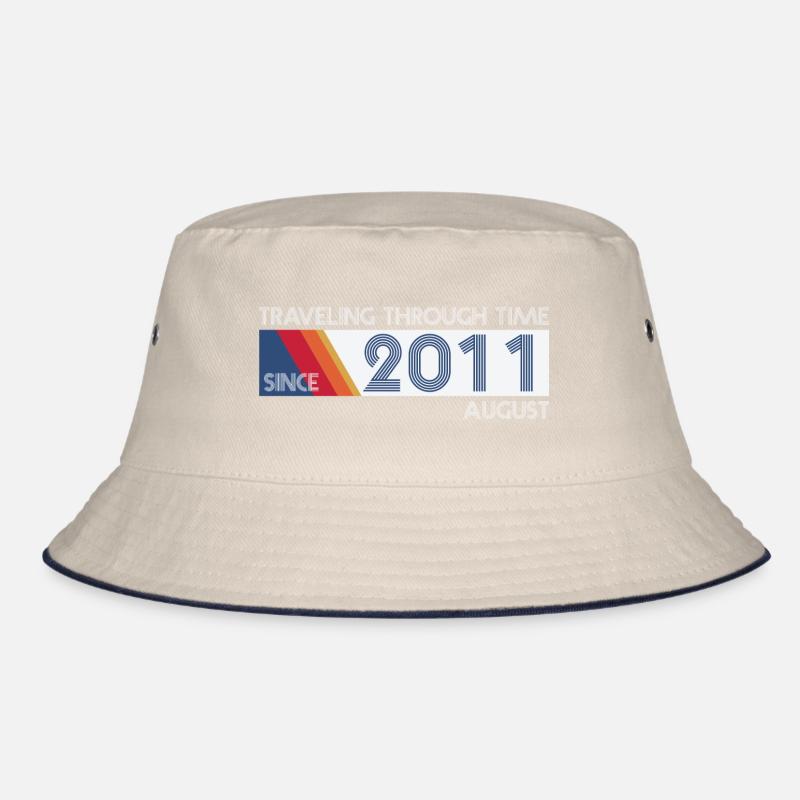 Funny Zeitreise Geburtstags Design August 2011 Bucket Hat