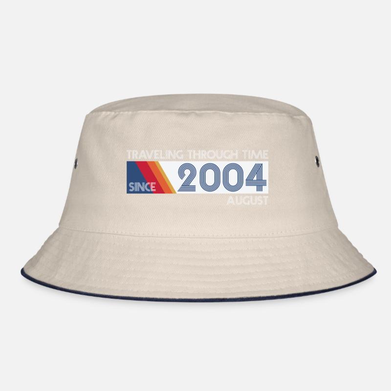 Funny Zeitreise Geburtstags Design August 2004 Bucket Hat