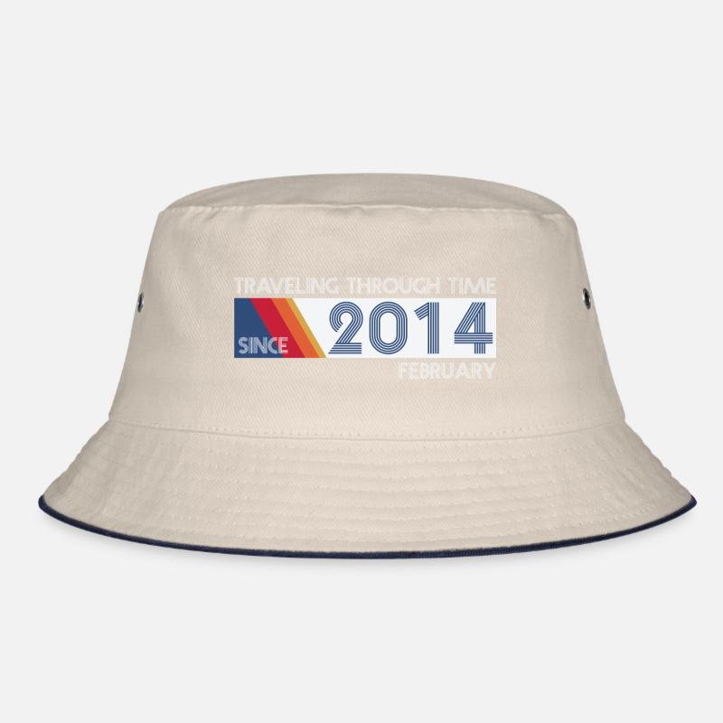Funny Zeitreise Geburtstags Design February 2014 Bucket Hat