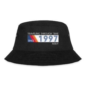 Funny Zeitreise Geburtstags Design May 1997 - Bucket Hat - Schwarz - Vorne - Lela (165cm)