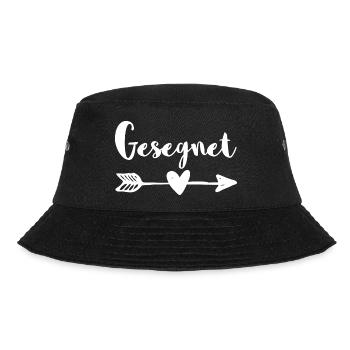 Gesegnet Christliches Geschenk - Bucket Hat - Schwarz - Vorne - Lela (165cm)