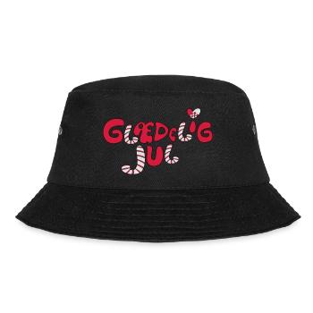 glaedelig_jul - Bucket Hat - Schwarz - Vorne - Lela (165cm)