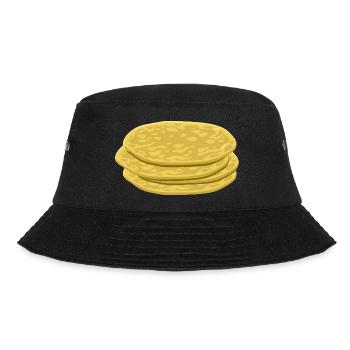 pfannkuch pancakes crepes breakfast fruehstueck18 - Bucket Hat - Schwarz - Vorne - Lela (165cm)