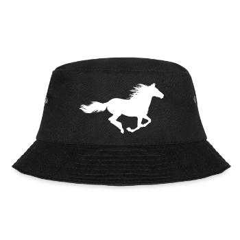 Running horse - Bucket Hat - black - Front - Lela (165cm)