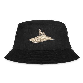 Angelote - Angel shark - Shark - Requin ange - Bucket Hat - black - Front - Lela (165cm)