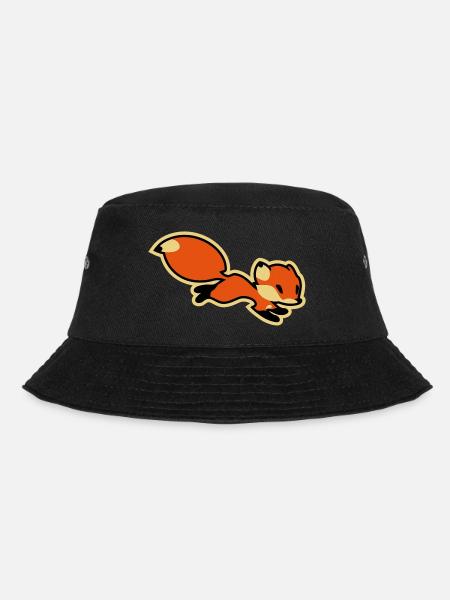 Fox - Bucket Hat - Schwarz