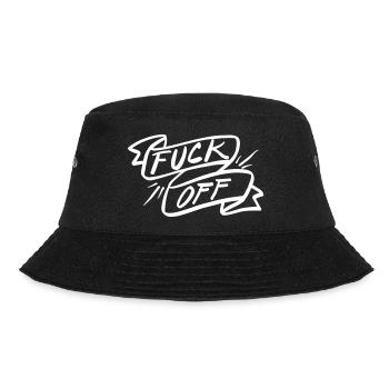 Fuck Off! - Bucket Hat - Schwarz - Vorne - Lela (165cm)