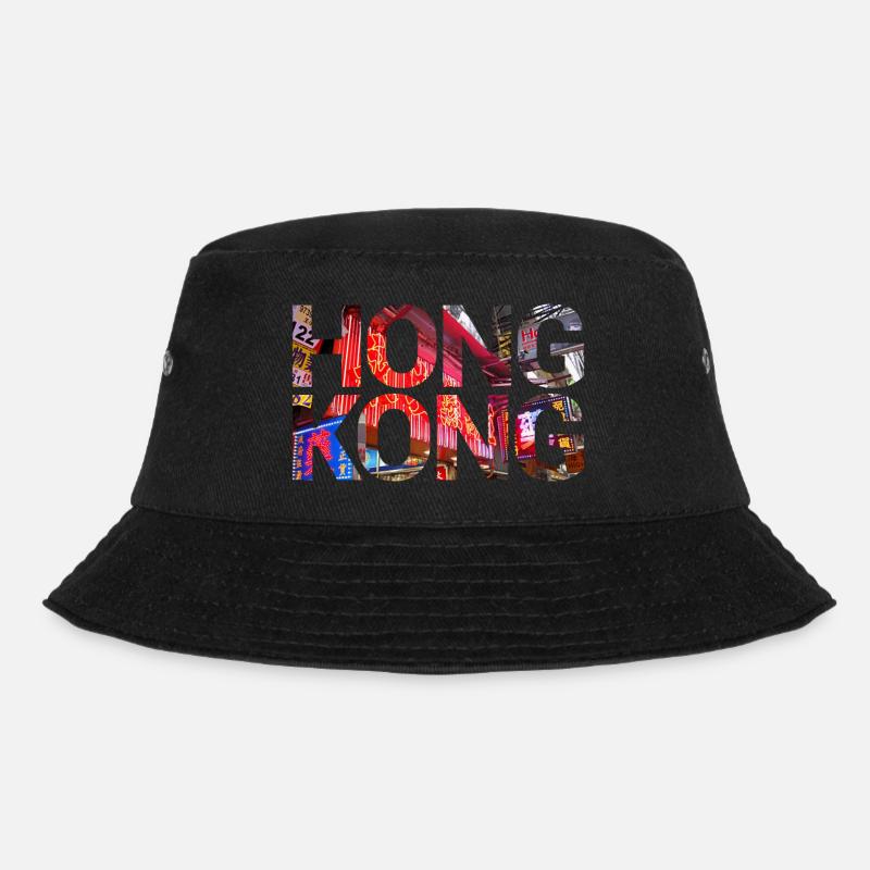 Hongkong - Bucket Hat - Schwarz