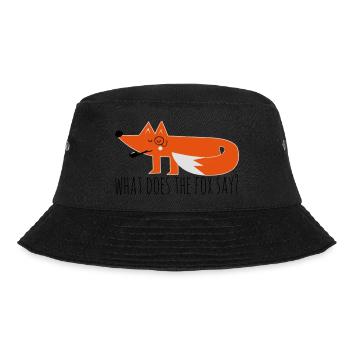 Lustige Hipster Swag Trendy comic cartoon fuchs - Bucket Hat - Schwarz - Vorne - Lela (165cm)