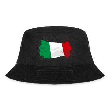 Italy Flag - Bucket Hat - Schwarz - Vorne - Lela (165cm)
