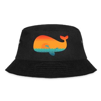 Whale (sun) - Bucket Hat - black - Front - Lela (165cm)