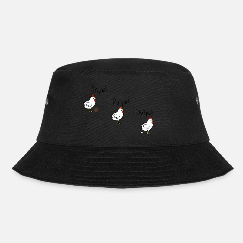Input Putput Output - Bucket Hat - Schwarz