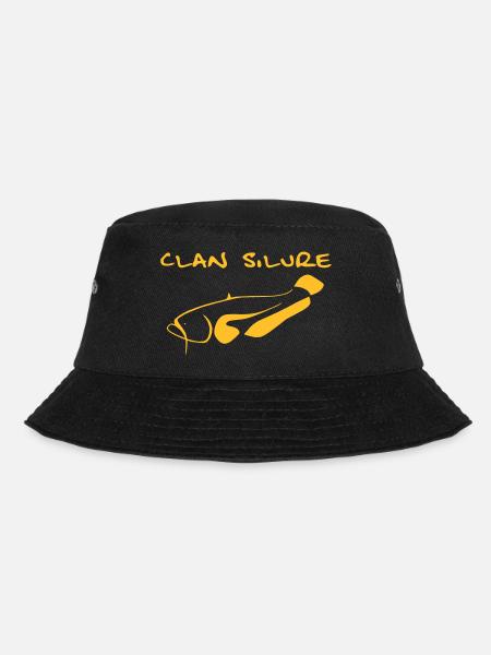Clan Silure Wear - Design Classic Orange - Bucket Hat - Schwarz