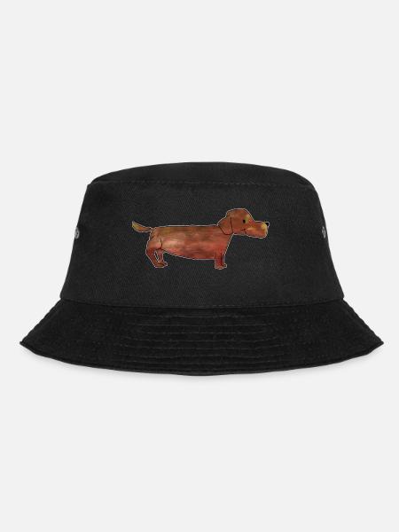 Dackel, Dachshund - Bucket Hat - Schwarz
