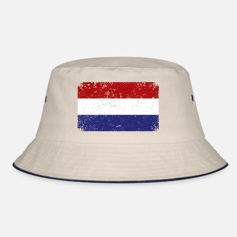 Netherlands Flag Holland Dutch Flag Bucket Hat