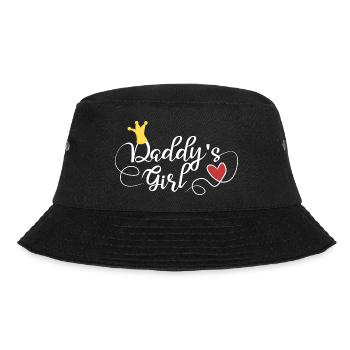 Daddy's Girl White - Bucket Hat - black - Front - Lela (165cm)