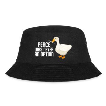 Peace Was Never An Option Goose Game - Bucket Hat - black - Front - Lela (165cm)