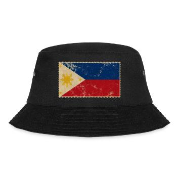 Philippinen - Bucket Hat - Schwarz - Vorne - Lela (165cm)