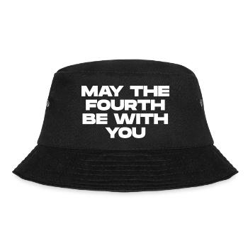 Möge der Vierte - Bucket Hat - Schwarz - Vorne - Lela (165cm)