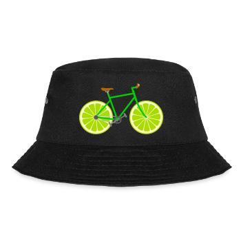 Bicycle fruit fruit lime - Bucket Hat - black - Front - Lela (165cm)