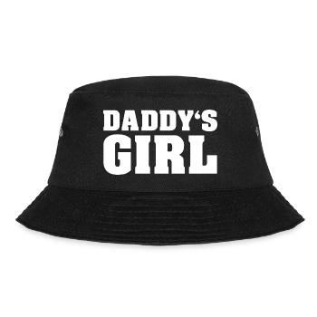 DADDYS GIRL | Gift for father, dad, daughter - Bucket Hat - black - Front - Lela (165cm)