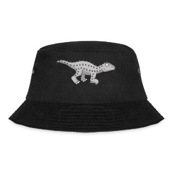 Dino 20 - Bucket Hat - Schwarz - Vorne - Lela (165cm)