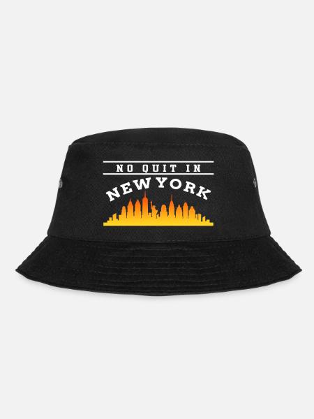 No Quit In New York Europe Usa - Bucket Hat - black