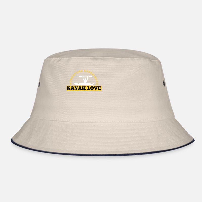 Kajak Liebe Kanu Retro Bucket Hat