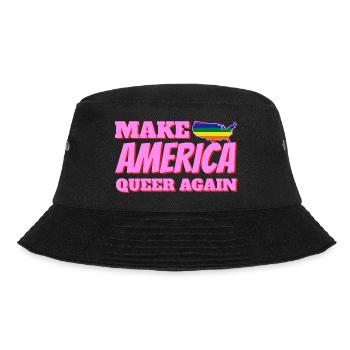 pride america queer gay lesbian love USA US - Bucket Hat - black - Front - Lela (165cm)