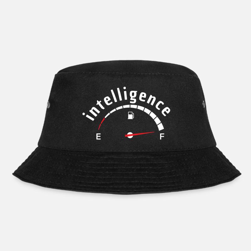 Intelligence(Funny sayings) - Bucket Hat - black
