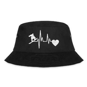 Winter Sports Snowboard Saying Snowboarder - Bucket Hat - black - Front - Lela (165cm)