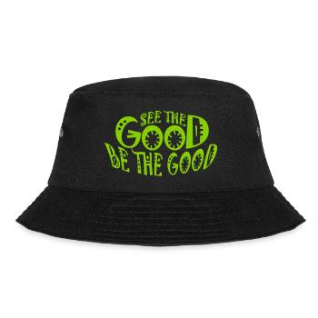 be the good Zitat - Bucket Hat - Schwarz - Vorne - Lela (165cm)
