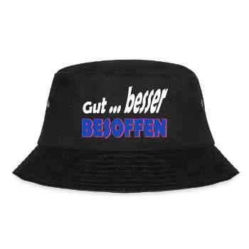 Alkohol feiern besoffen - Bucket Hat - Schwarz - Vorne - Lela (165cm)