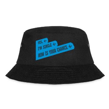 single now your chance - Bucket Hat - Schwarz - Vorne - Lela (165cm)