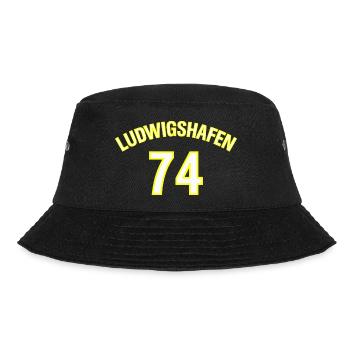 Ludwigshafen 74 - Bucket Hat - Schwarz - Vorne - Lela (165cm)