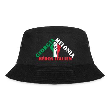Georgia Meloni Italienische Heldin - Bucket Hat - Schwarz - Vorne - Lela (165cm)