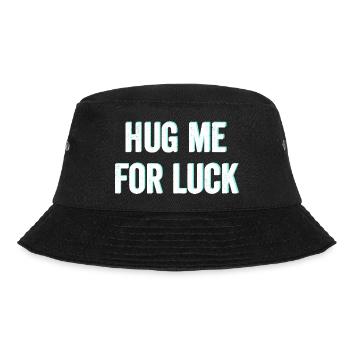 Hug me for luck - Bucket Hat - black - Front - Lela (165cm)